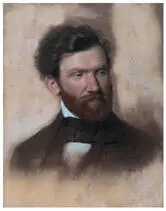 Enrico Gamba Portrait of Vincenzo Vela c 1857 colour pastels on paper - фото 2