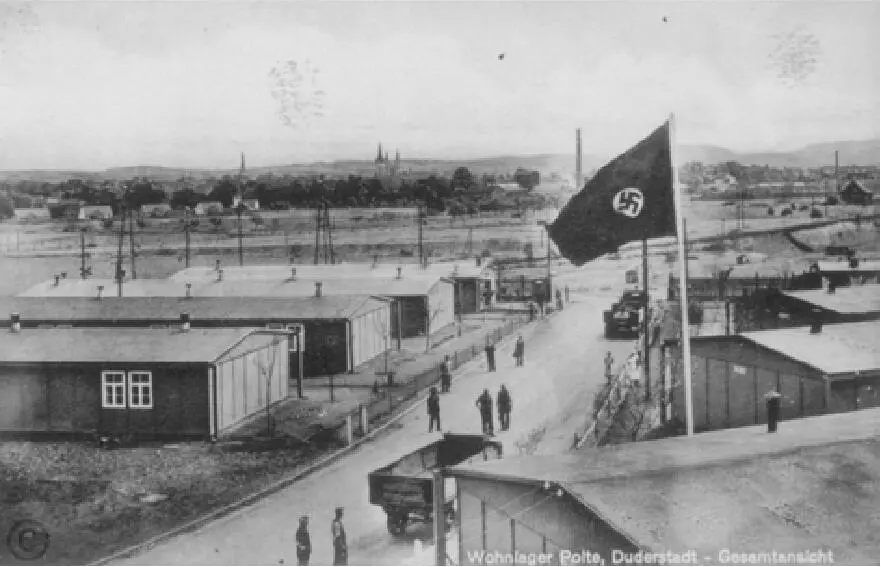 Vor den Toren des PolteWerkes das Wohnlager Am Euzenberg 1941 Sammlung - фото 23