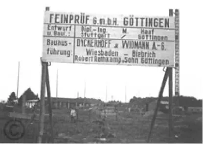 Baustelleneinrichtung Feinprüf Göttingen BA Berlin Anfang September 1933 - фото 31