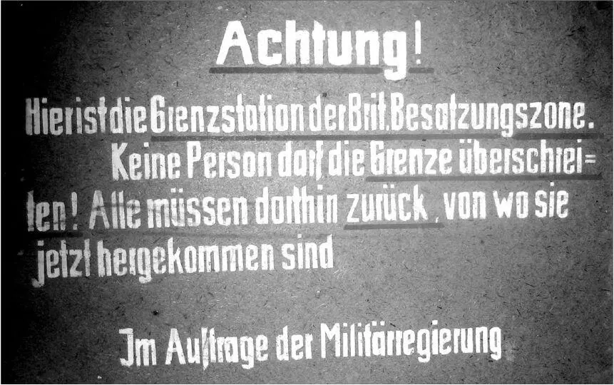 Verbotsschild der britischen Grenzstation in Walkenried Grenzlandmuseum Bad - фото 6