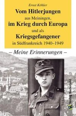 Ernst Köhler Vom Hitlerjungen aus Meiningen, im Krieg durch Europa und als Kriegsgefangener in Südfrankreich 1940–1949 обложка книги