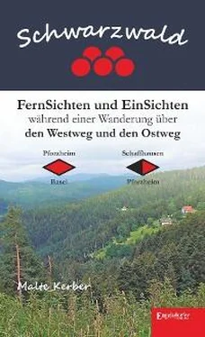 Malte Kerber Schwarzwald - FernSichten und EinSichten während einer Wanderung über den Westweg und den Ostweg обложка книги
