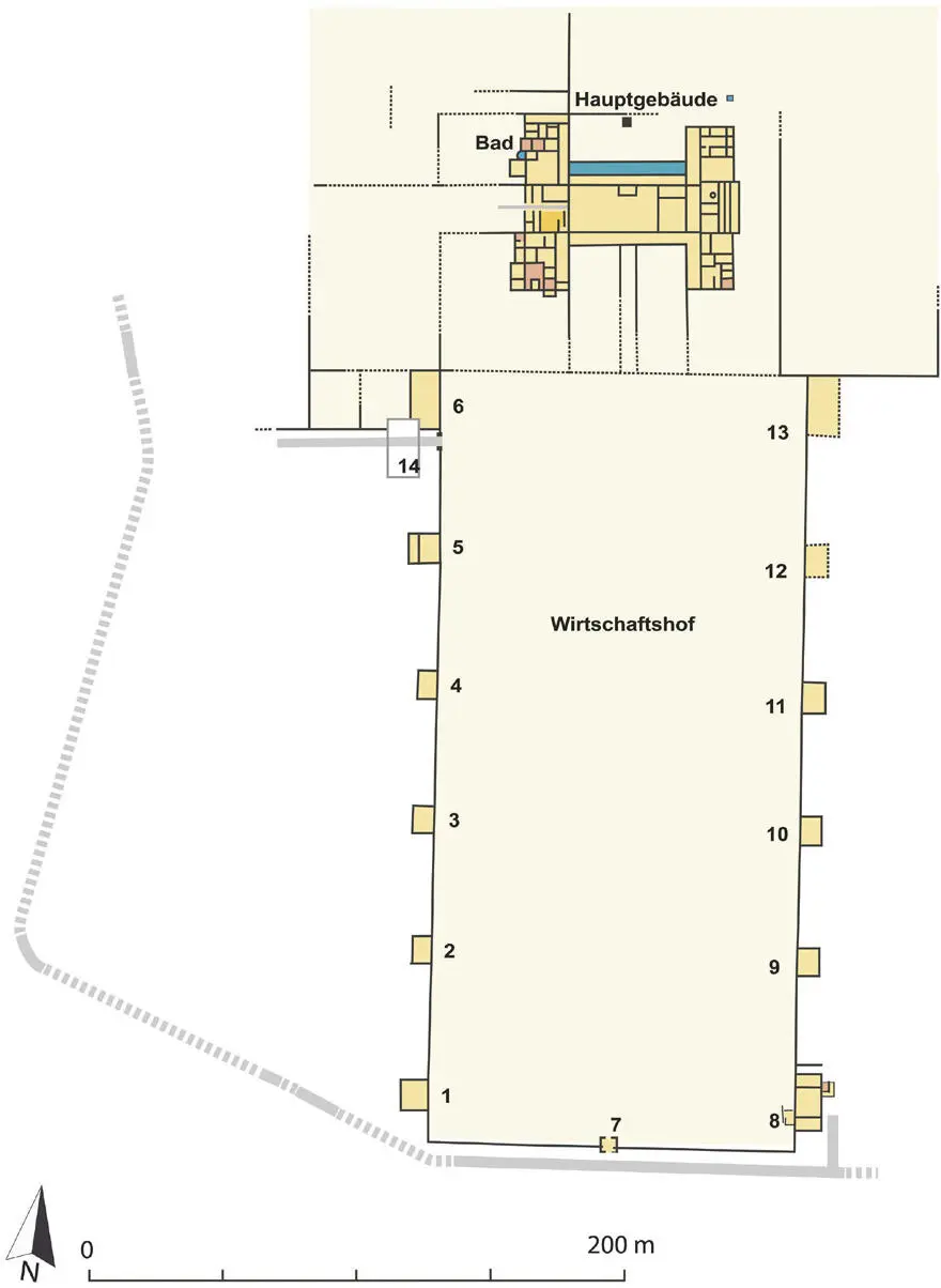 Abb 1 Gesamtplan der Großvilla von Reinheim Einleitung Die gallorömische - фото 3