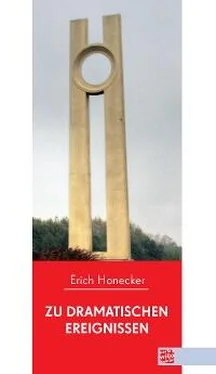 Erich Honecker Zu dramatischen Ereignissen обложка книги