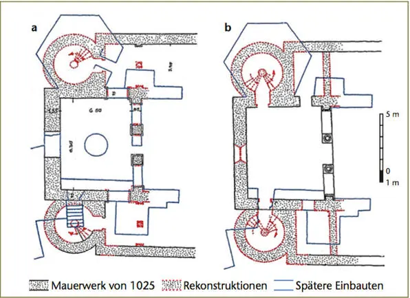5Stiftskirche Kaufungen Grundrisse des Westturms a Erdgeschoss b - фото 8