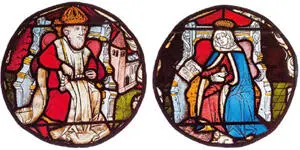 12und 13Glasfenster mit Kaiser Heinrich II und Kaiserin Kunigunde Kaufungen - фото 15