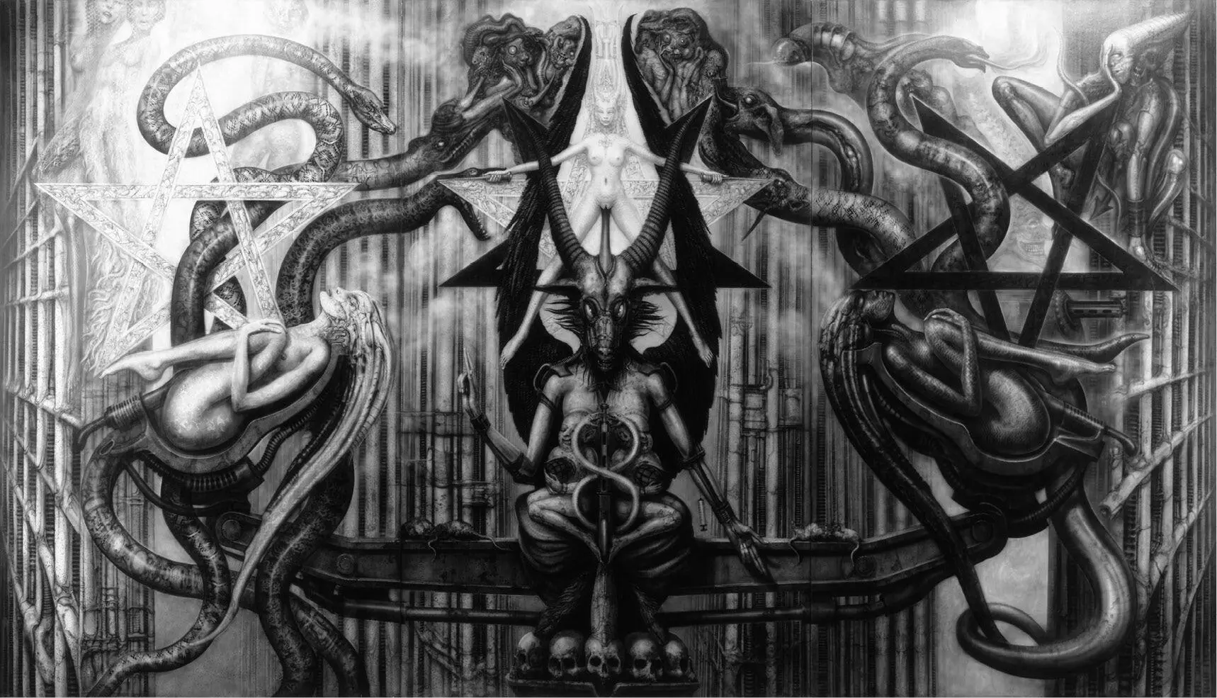 H R Gigers Baphomet The Spell IV 1977 WerkNr 331 240m x 420m Nach - фото 2