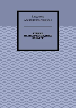 Владимир Павлов ТУПИКИ НЕАНДЕРТАЛОИДНЫХ КУЛЬТУР обложка книги