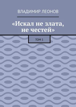 Владимир Леонов «Искал не злата, не честей». Том 1 обложка книги