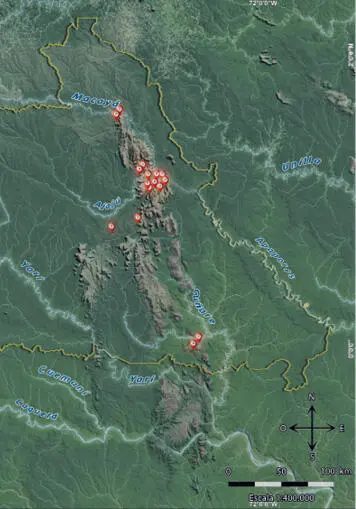 Mapa 3 Localización de los yacimientos arqueológicos con pinturas rupestres y - фото 65