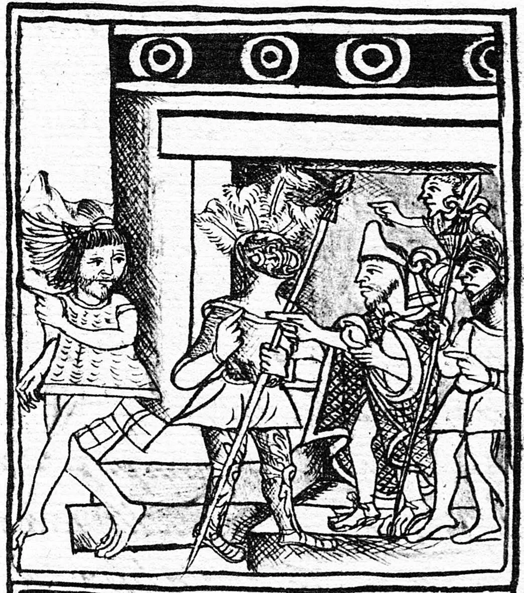 Imagen 5 Moctezuma es llevado ante las autoridades españolas Fuente Códice - фото 7