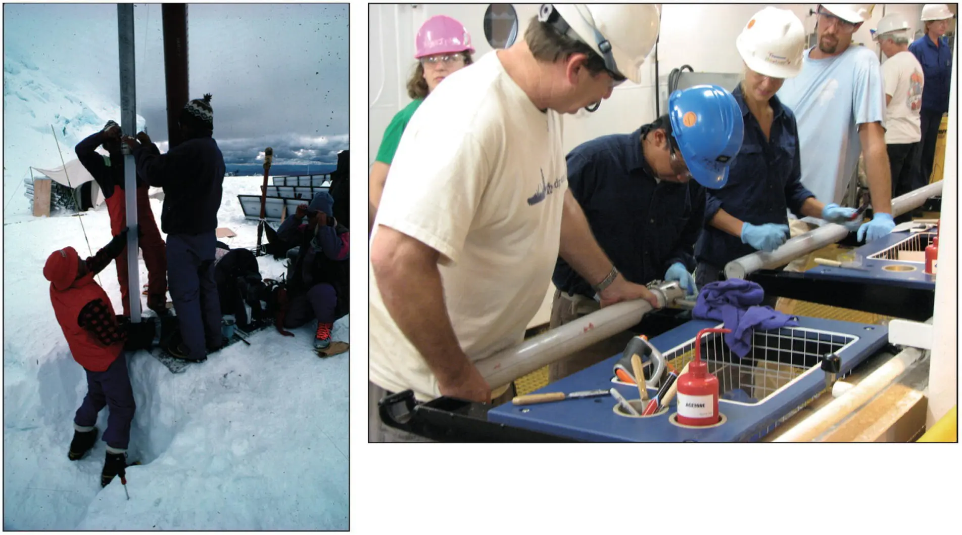 FIGURE 15 Example of left an ice core from Huascaran Peru and right a - фото 5