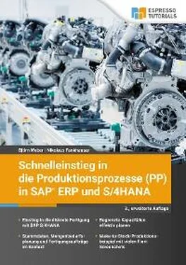 Björn Weber Schnelleinstieg in die Produktionsprozesse (PP) in SAP ERP und S/4HANA обложка книги