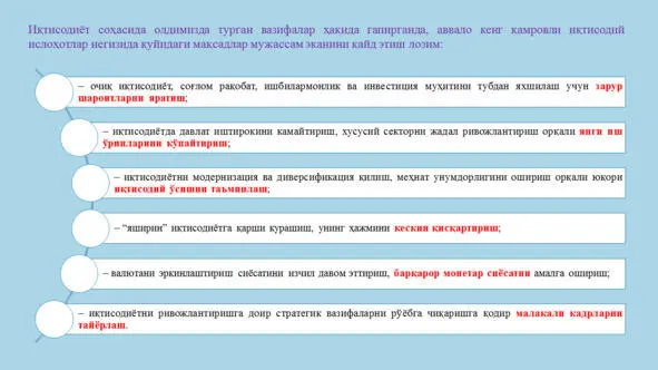 Иқтисодий ўсиш Ўзбекистон шароитида Иқтисодий ўсиш Ўзбекистон шароитида - фото 90