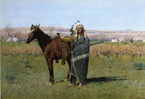 Индейский вождь Картина художника Анри Фарни 18471916 Эти две семьи в своем - фото 6