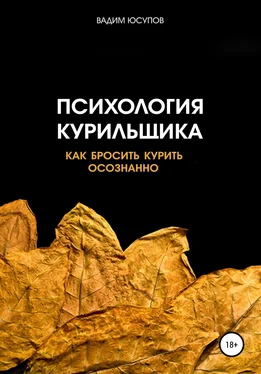 Вадим Юсупов Психология курильщика. Как бросить курить осознанно обложка книги