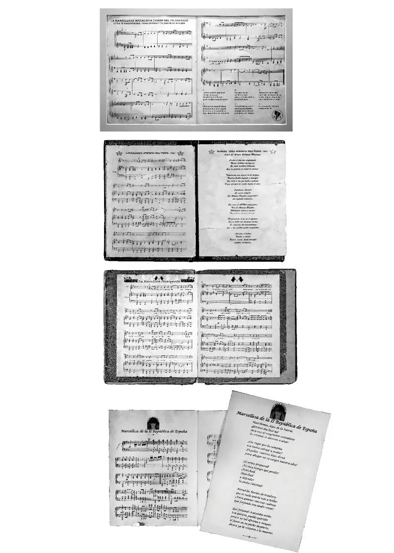 Fig 2 Partituras de Marsellesas en Castellano transformadas en himnos de - фото 5