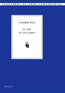 Cristóbal Serra El aire de los libros обложка книги
