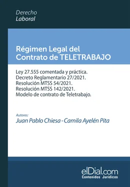 Juan Pablo Chiesa Régimen Legal del Contrato de Teletrabajo обложка книги