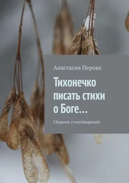 Анастасия Перова Тихонечко писать стихи о Боге… Сборник стихотворений обложка книги