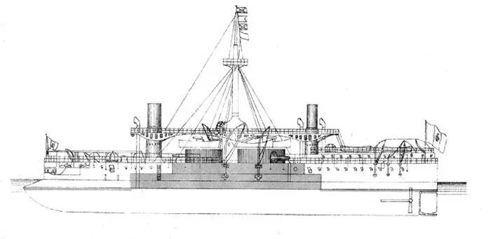 Diagrama de los acorazados italianos Dandolo y Duilio T A Brassey The Naval - фото 9