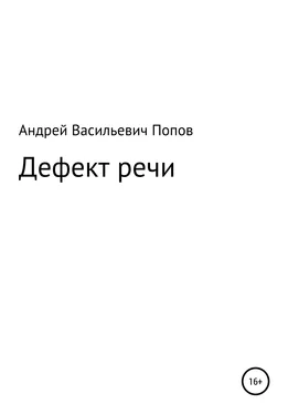 Андрей Попов Дефект речи обложка книги