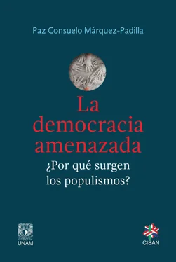 Paz Consuelo Márquez Padilla La democracia amenazada обложка книги