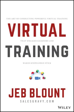 Jeb Blount Virtual Training обложка книги