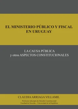 Claudia Arriaga Villamil El ministerio público y fiscal en Uruguay обложка книги