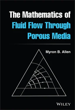 Myron B. Allen, III The Mathematics of Fluid Flow Through Porous Media обложка книги