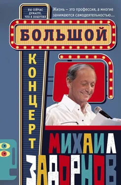 Михаил Задорнов Большой концерт обложка книги
