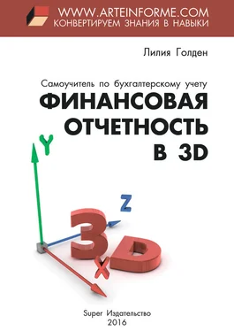 Лилия Голден Финансовая отчетность в 3D обложка книги