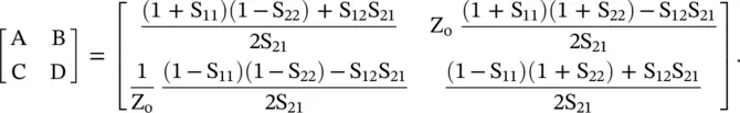 Usually S 11 S 22and S 12 S 21because a section of the transmission line is - фото 482