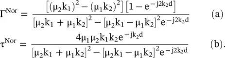 In the case of the obliquely incident TE waves in the above equations we - фото 1135