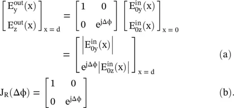 The J RΔφ is the Jones matrix of a wave retarder waveplate given by - фото 939