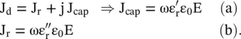 The reactive current density J cap flows through ie through the - фото 657