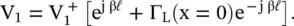 The port voltage V 1is obtained as a sum of the incident and reflected voltages - фото 442