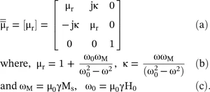 In the above equations H 0is the biasing magnetic field in the zdirection M - фото 612