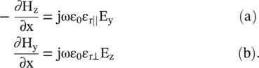 Figure 413 Wave propagation uniaxial media On eliminating H zand H yfrom the - фото 950