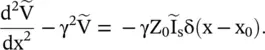 Away from the location of the current source ie for x x 0 equation - фото 114