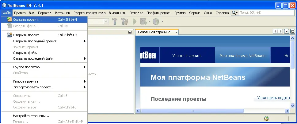 Выбрать категорию Java Приложение Java Указать имя проекта и - фото 24