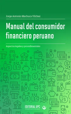 Jorge Antonio Machuca Vílchez Manual del consumidor financiero peruano обложка книги