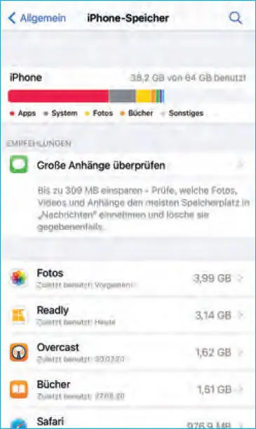 Auf einem iPhone sind Platzprobleme nichts Neues Apple war beim Speicherplatz - фото 15