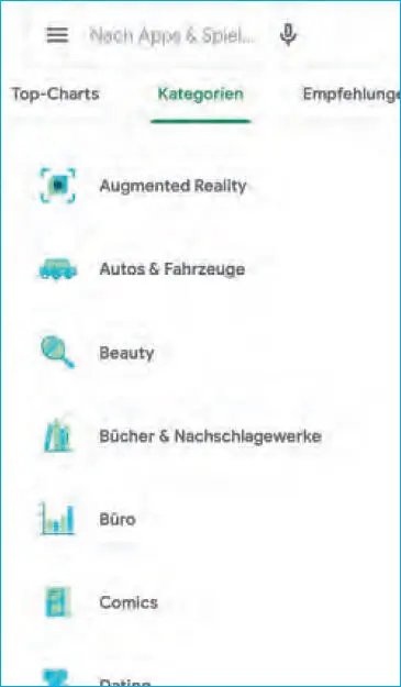 Der Play Store präsentiert beim Start eine Übersicht beliebter Apps zu allen - фото 9