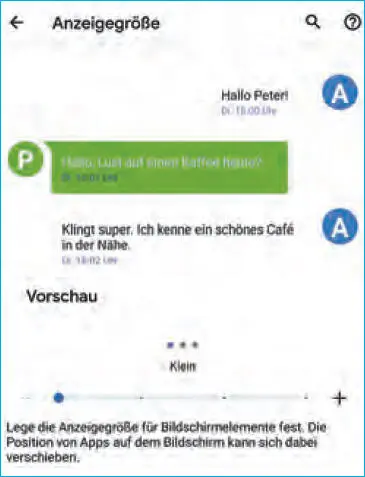Für die Anpassung der Darstellung stehen unter Android mehrere Möglichkeiten - фото 28
