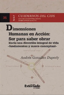 Andrés González Duperly Dimensiones humanas en acción : Ser para saber obrar обложка книги