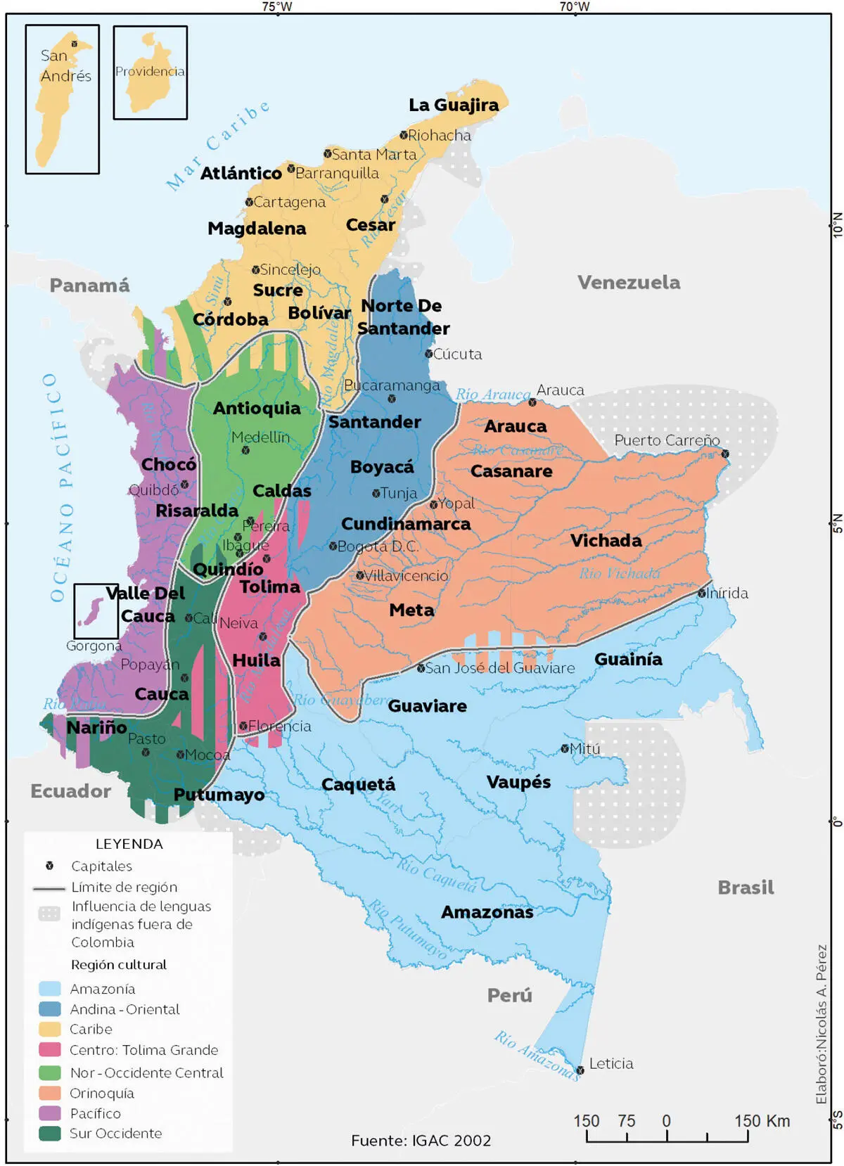 Regiones culturales de Colombia Fuente Instituto Agustín Codazzi Sin - фото 10