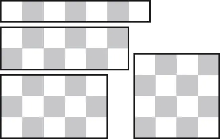 Abb 2 Links von oben nach unten die Skizzen dreier Felder das erste sieben - фото 3