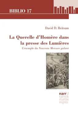 David D. Reitsam La Querelle d'Homère dans la presse des Lumières обложка книги