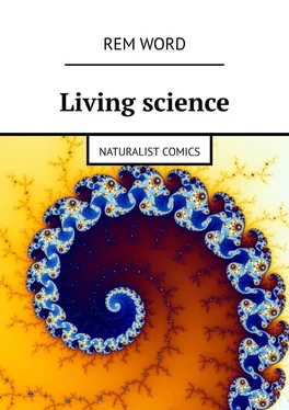 Rem Word Living science. Naturalist Comics обложка книги